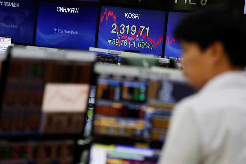  The Seoul Stock Exchange rises 0.13% at the opening to 2,555.75 points